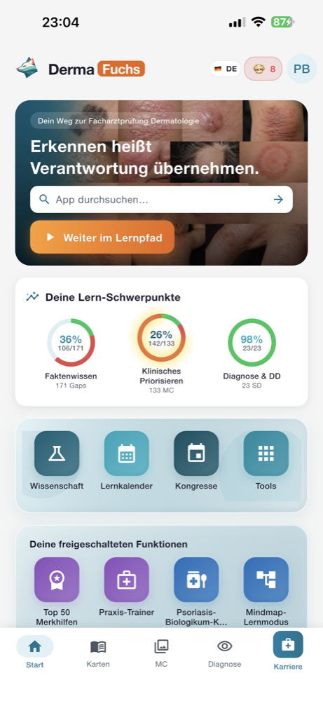 KLINIKFUCHS Multiple-Choice-Frage