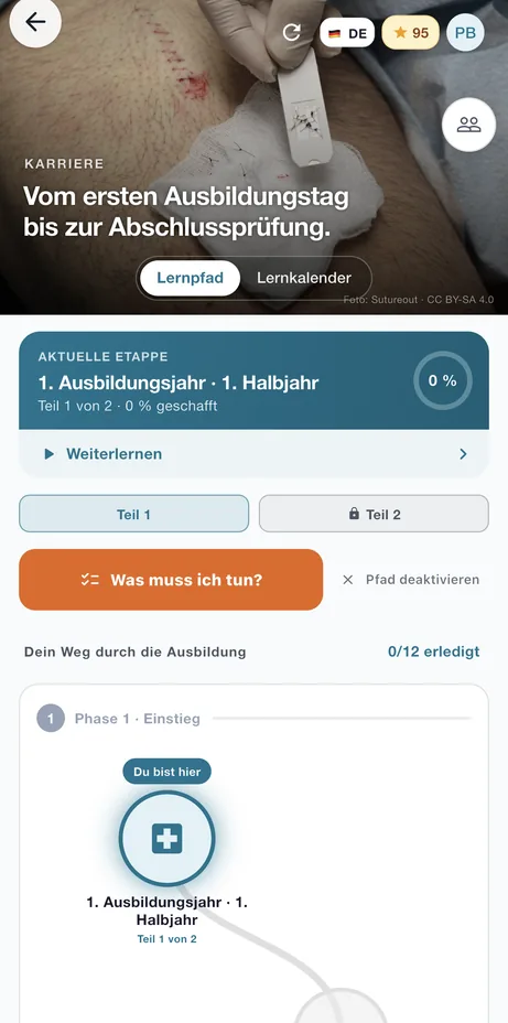 MFAFuchs Lernpfad: vom ersten Ausbildungstag bis zur Abschlussprüfung