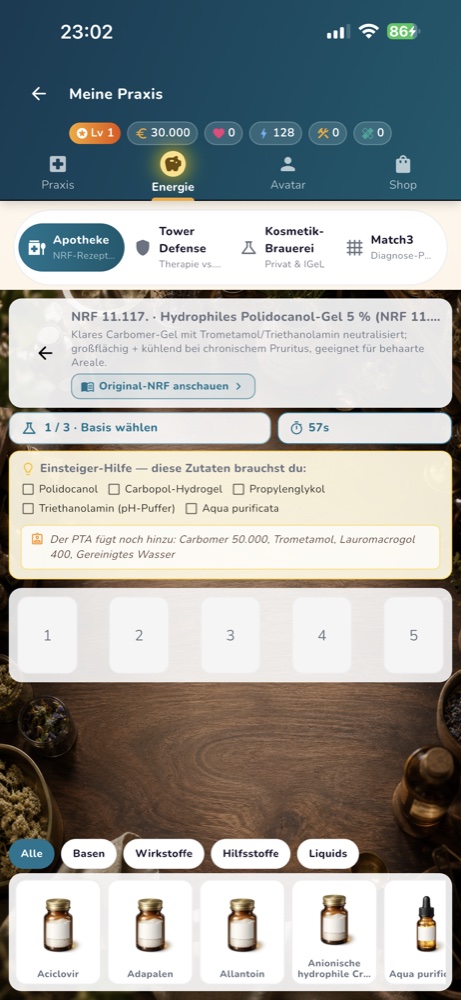 Praxisspiel – Apotheke