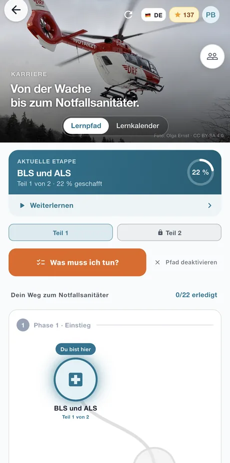 RettungsFuchs Lernpfad: von der Wache bis zum Notfallsanitäter